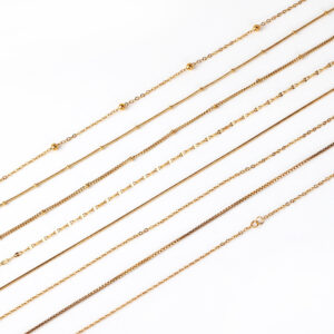 Silver jewelry women SS chains for layering silver jewelry