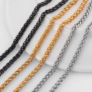 Silver jewelry unisex chain durable sleek versatile.