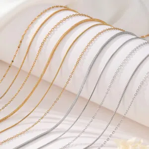 Silver jewelry Chopin chain necklace stars collarbone