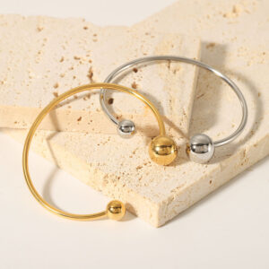 Women's vintage gold plated silver jewelry bracelet non fading luxury