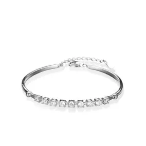 925 Silver Moissanite Tennis Bracelet Elegant Cubic Zirconia Jewelry for Women Direct from Manufacturer