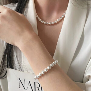 S925 Sterling Silver Jewelry Cat Eye Bead Bracelet Intricate Filigree Design Unique Minimalist Style Luxury Elegance Women's Accessory