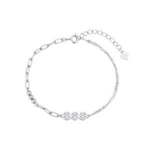 2025 New Arrival 925 Silver Jewelry Colorful Full Diamond Minimalist Fashion Luxury Women's Versatile Collarbone Necklace