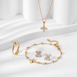 Elegant silver jewelry durable no fade daily wear gift women