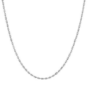 925 Sterling Silver Italian Craft Sparkling Diamond Chain Adjustable Sliding Clasp Women's Silver Jewelry Wholesale