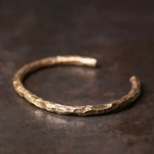 Brass jewelry unisex cuff bangle adjustable brass jewelry