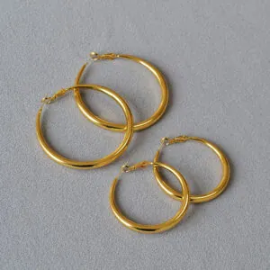 Elegant daily wear vintage brass jewelry with silver needles