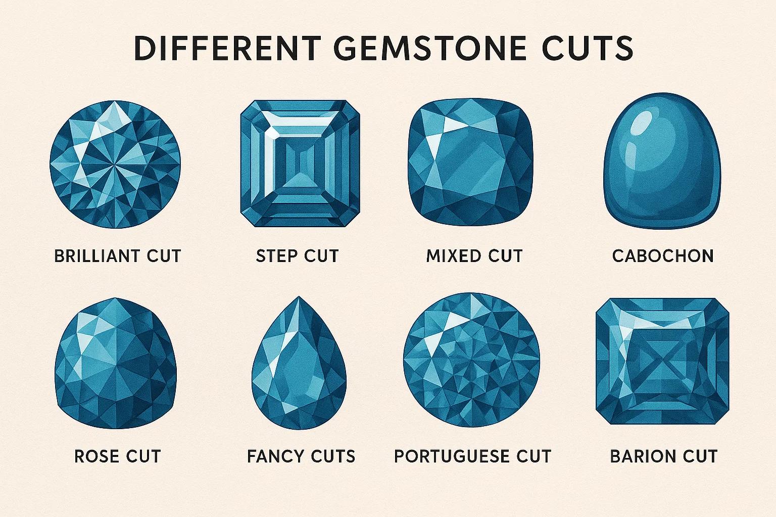 different gemstone cuts