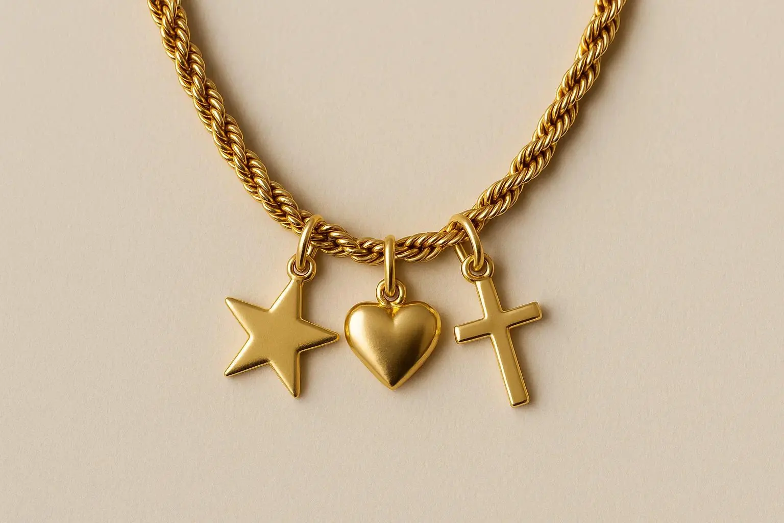 rope chain with pendant